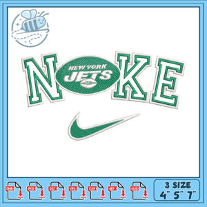 NY Jets Nike Embroidery Design