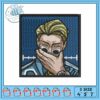 Kakashi hatake mask art embroidery, kakashi naruto​​​​​ embroidery
