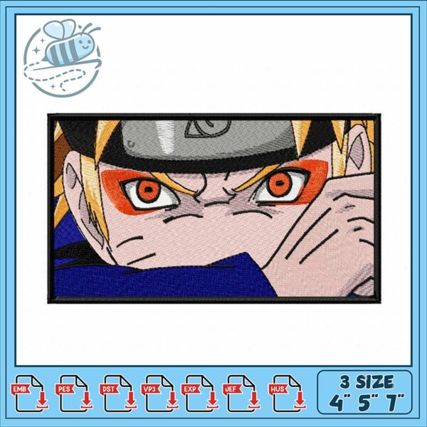 Naruto Character Embroidery Design for Crafts