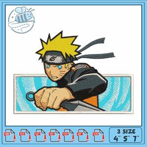 Naruto Embroidery Design for Clothing and Crafts