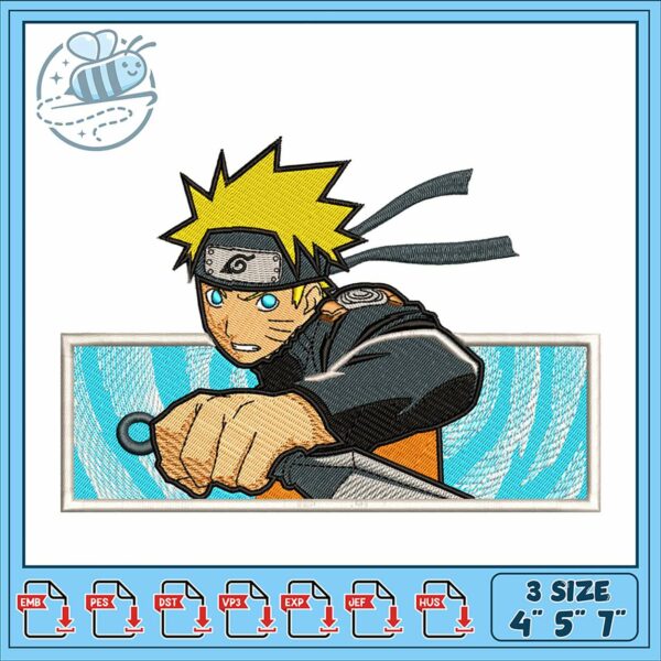 Naruto Embroidery Design for Clothing and Crafts