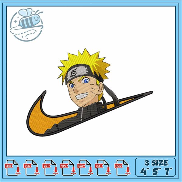 Naruto Embroidery Design for Crafting Projects