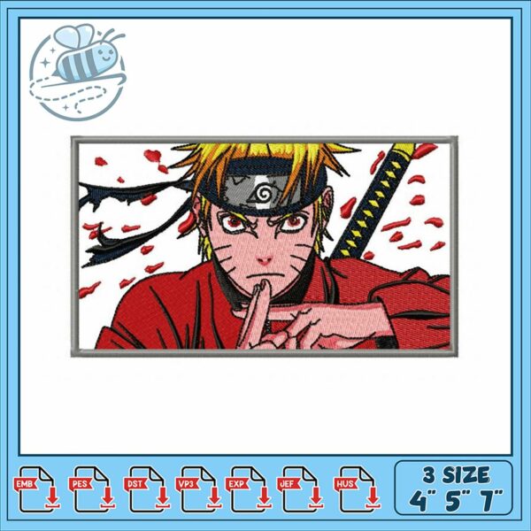 Naruto Embroidery Design for Creative Projects