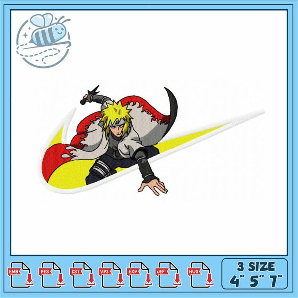 Naruto Inspired Embroidery Design for Creative Projects