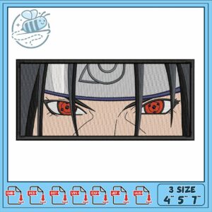 Naruto Inspired Embroidery Design of Itachi Uchiha