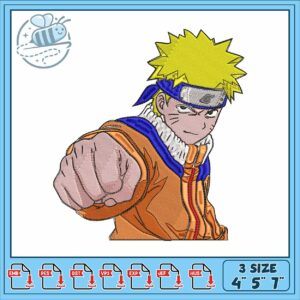 Naruto caro art design embroidery