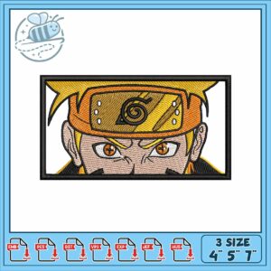 Naruto eye design embroidery