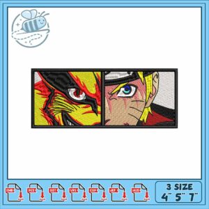 Naruto x kurama design embroidery