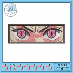 Nezuko eye art embroidery