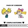 Powerpuff Girls Couple Embroidery Designs