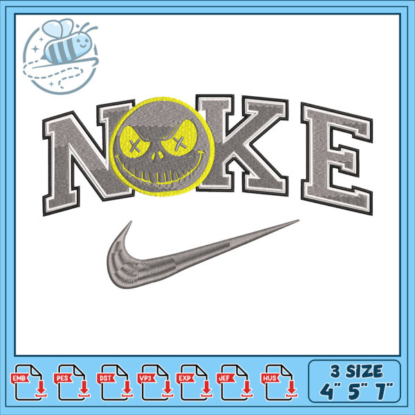 Nightmare Before XMAS Nike Embroidery