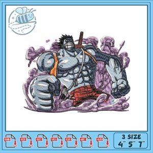 Nightmare luffy design art embroidery