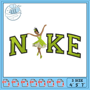 Nike Ballerina Embroidery Design