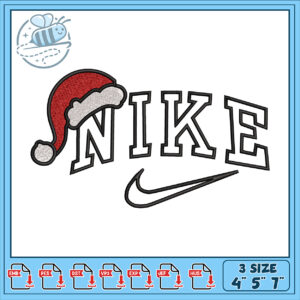 Nike Christmas Embroidery Design