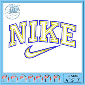 Nike Embroidery Design 3 Sizes