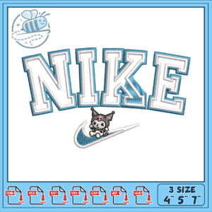 Nike Embroidery Design, 3 Sizes