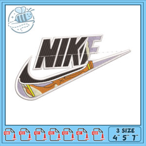 Nike Embroidery Design 4x5x7 Inch