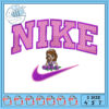 Nike Embroidery Design in Three Sizes for Crafts