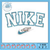 Nike Embroidery Design in Three Sizes for Crafting