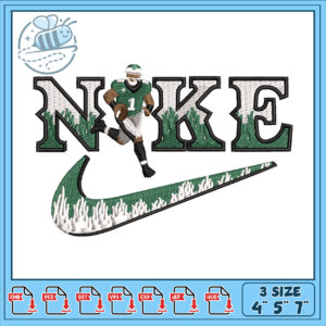 Nike Football Embroidery Design