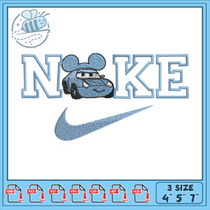 Nike Inspired Car Embroidery Design