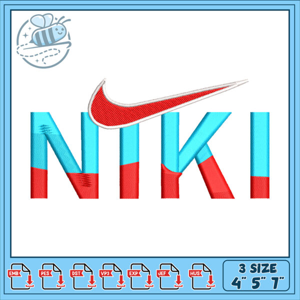 Nike Inspired Embroidery Design