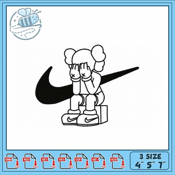 Nike Inspired Embroidery Design for Creative Projects