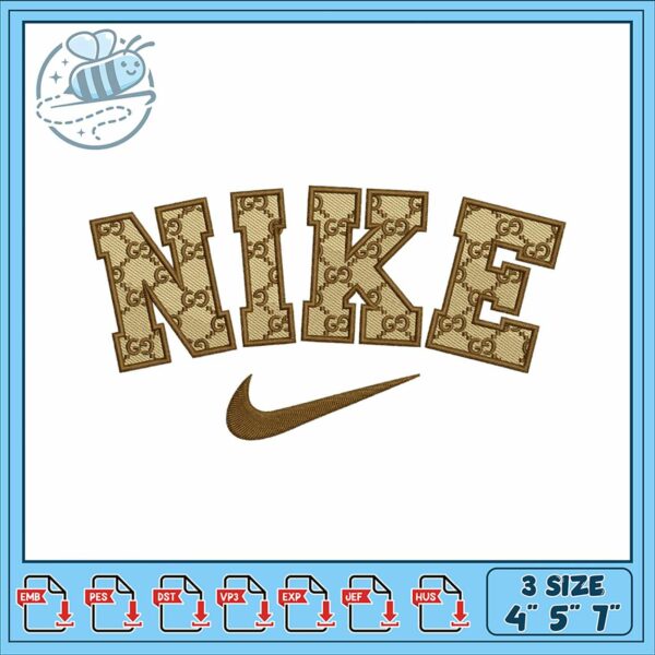 Nike Logo Embroidery Design File for Custom Projects