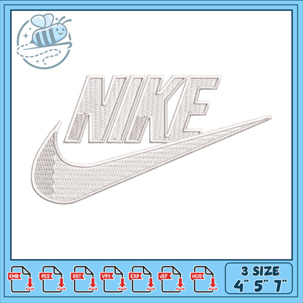 Nike Logo Embroidery Design for Embroidery Machines