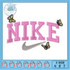 Nike Logo Embroidery Design in Three Sizes