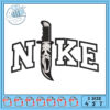 Nike Simpsons Embroidery Design 4×7 Inch