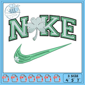 Nike Shamrock Embroidery Design