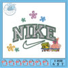 Nike Star Embroidery Design 4x5x7 Inch