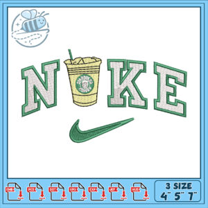 Nike Starbucks Embroidery Design