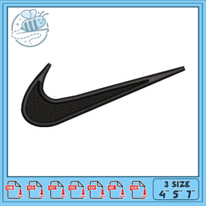 Nike Swoosh Embroidery Design 4×7 Inch