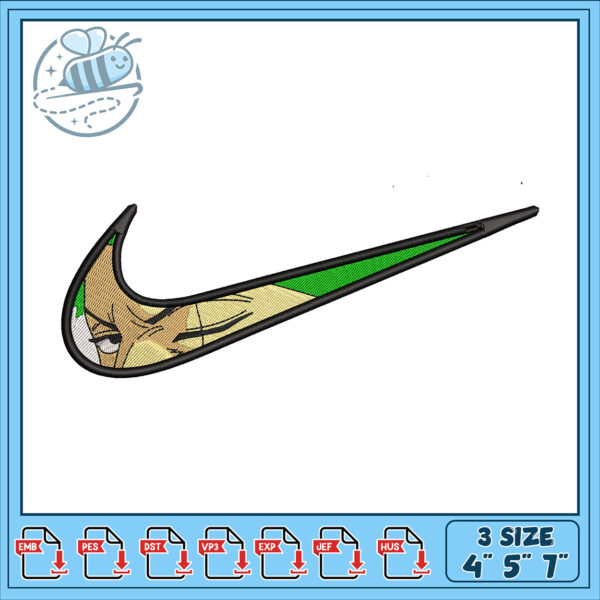 Nike Swoosh Embroidery Design for Crafts and Projects