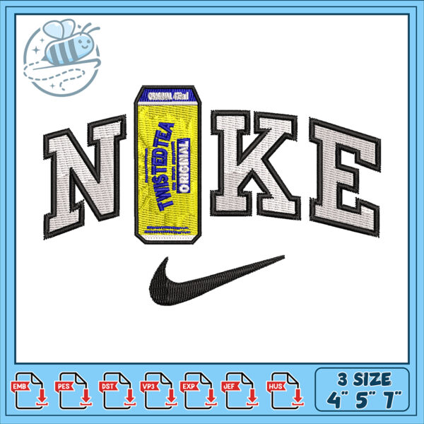 Nike Twisted Tea Embroidery Design