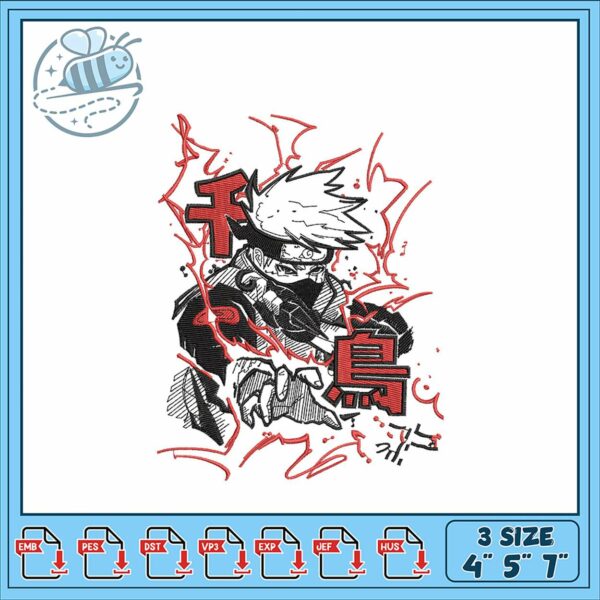 Ninja Embroidery Design for Unique Apparel Use