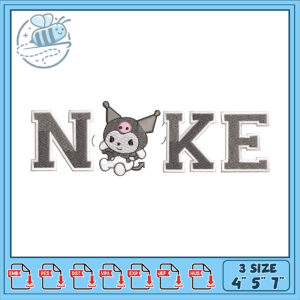 Noke Embroidery Design Kuromi 3 Sizes