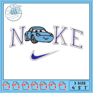 Noke Embroidery Design Lightning McQueen