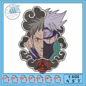 Obito and kakshi embroidery