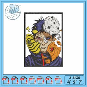 Obito uchiha mask art embroidery
