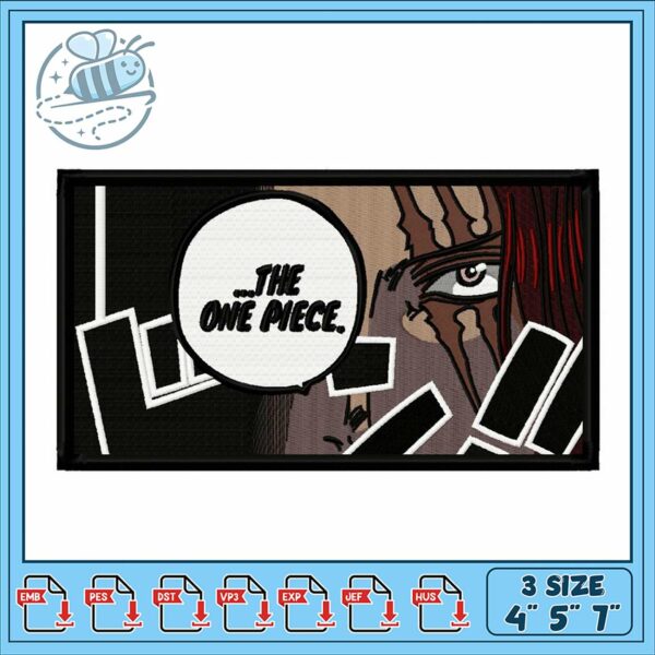 One Piece Embroidery Design for Craft Lovers