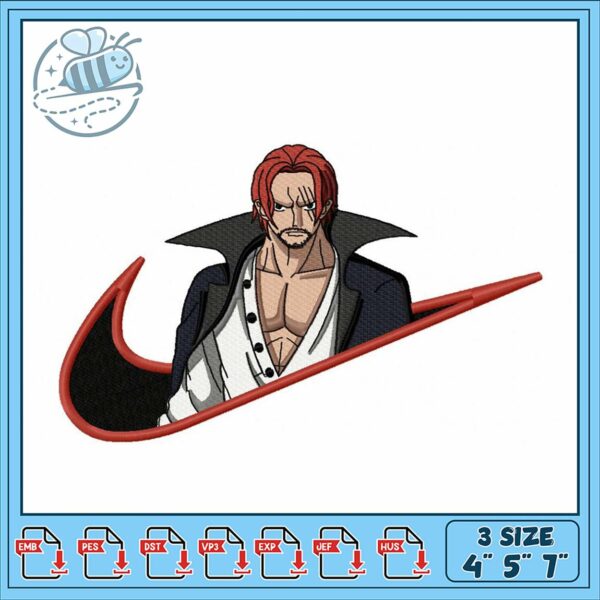 One Piece Inspired Embroidery Design for Crafters