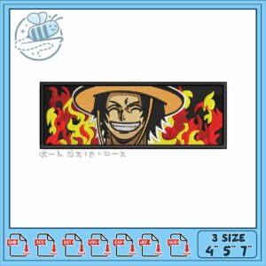 One piece ace art embroidery