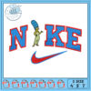 Option 1 (Focus on brand) Nike Cobra Embroidery Design 3 Sizes