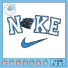 Option 1 (Focus on size)  Embroidery Design Nike Swoosh 4x5x7 Inch