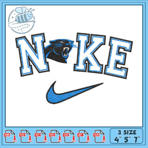 Panther Nike Embroidery Design 3 Sizes