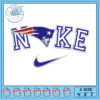 Option 1 (Focus on size)  Embroidery Design Nike Swoosh 4x5x7 Inch