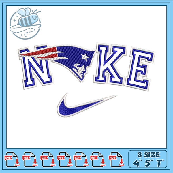 Patriots Nike Embroidery Design